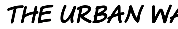 The Urban Way font preview